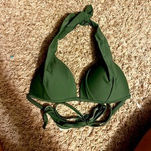 Green bikini top
